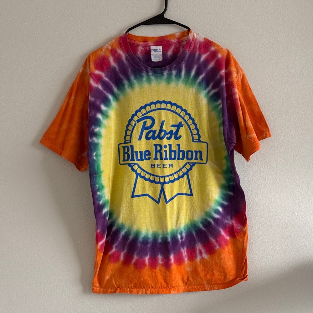 Tie-Dye Pabst Blue Ribbon Shirt